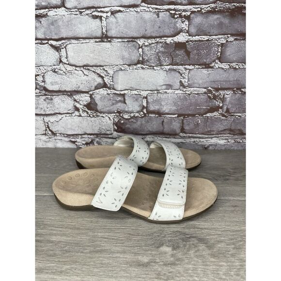 Vionic Randi White Leather Strappy Casual Orthopedic Sandals Women 6.5M US/37EU - Picture 15 of 16